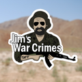 CAMO JIM'S WAR CRIMES  STICKER