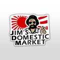 JIM'S DOMESTIC MARKET STICKER